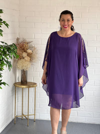 Una Purple Evening Dress