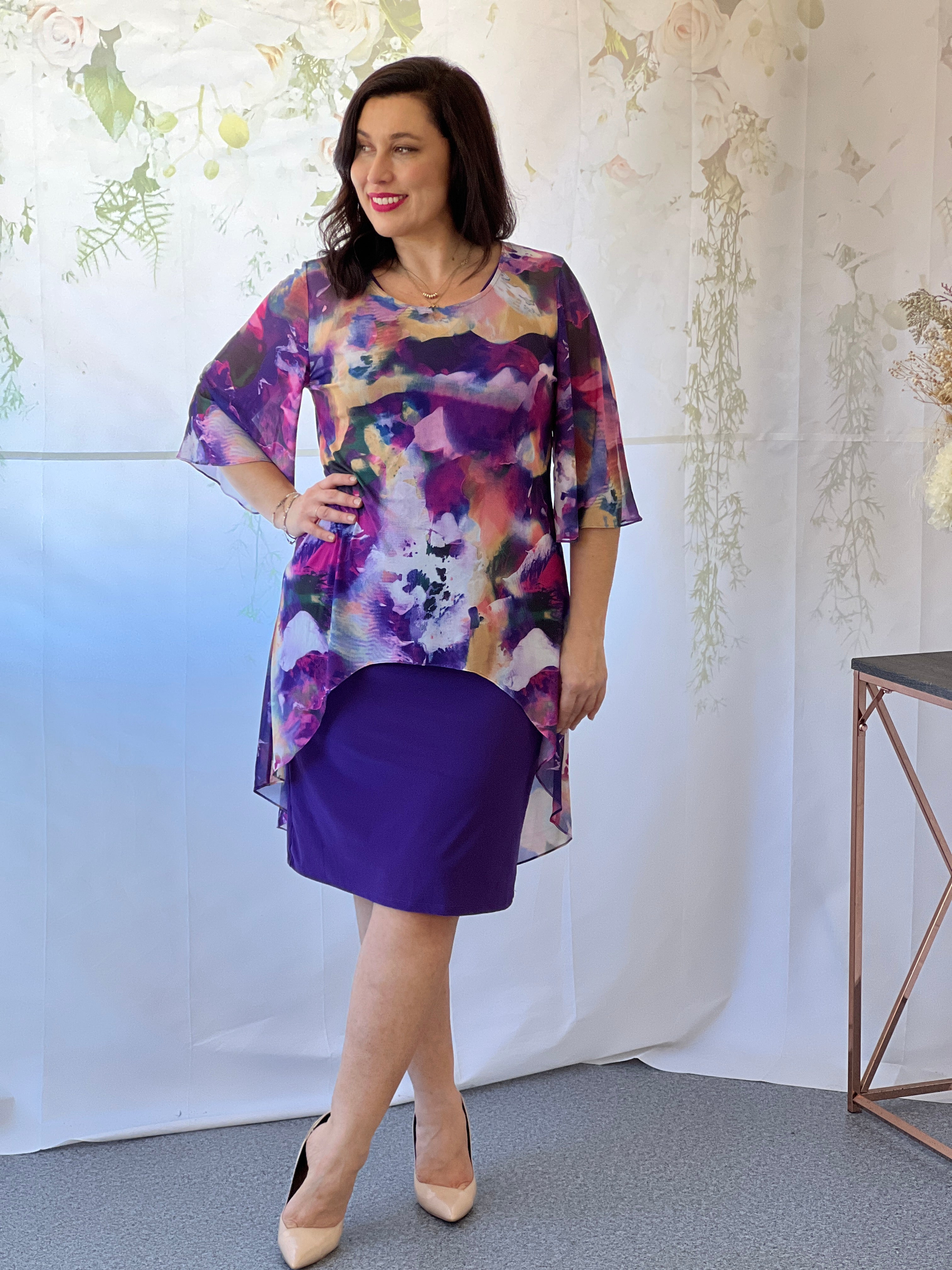 Purple dress size 24 hotsell