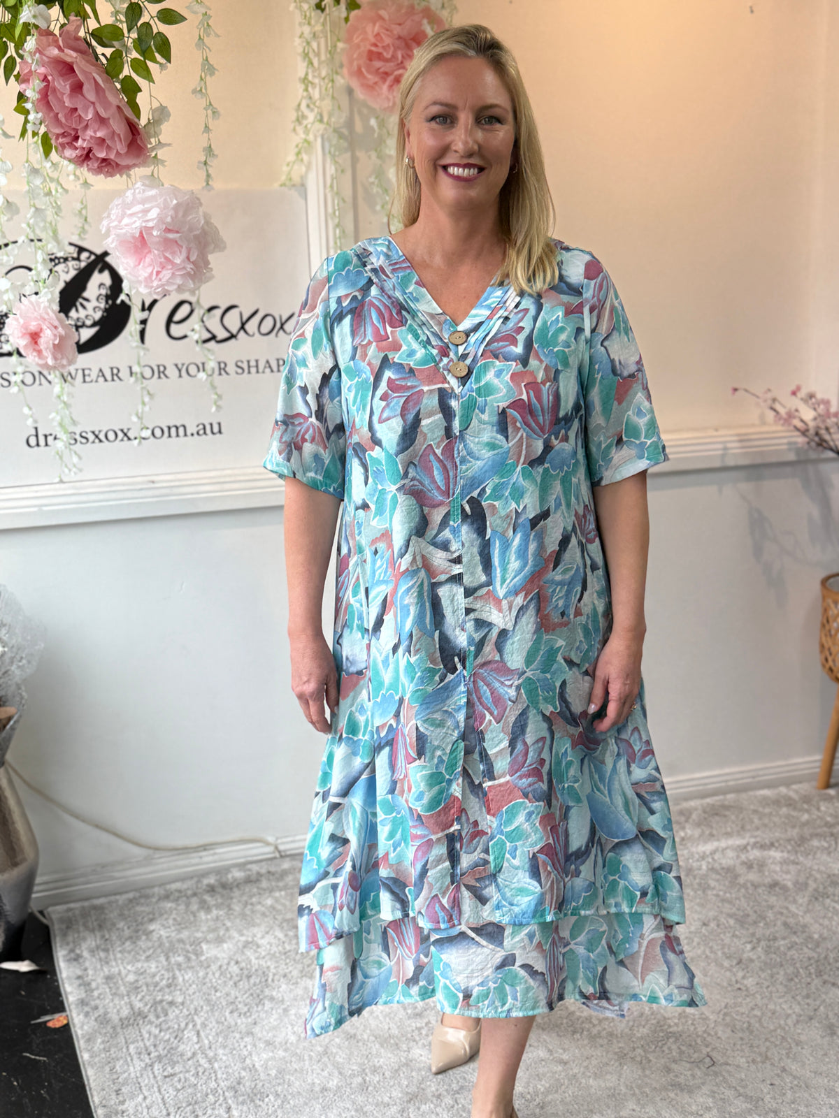 Verona Coastal Bloom Layering Dress