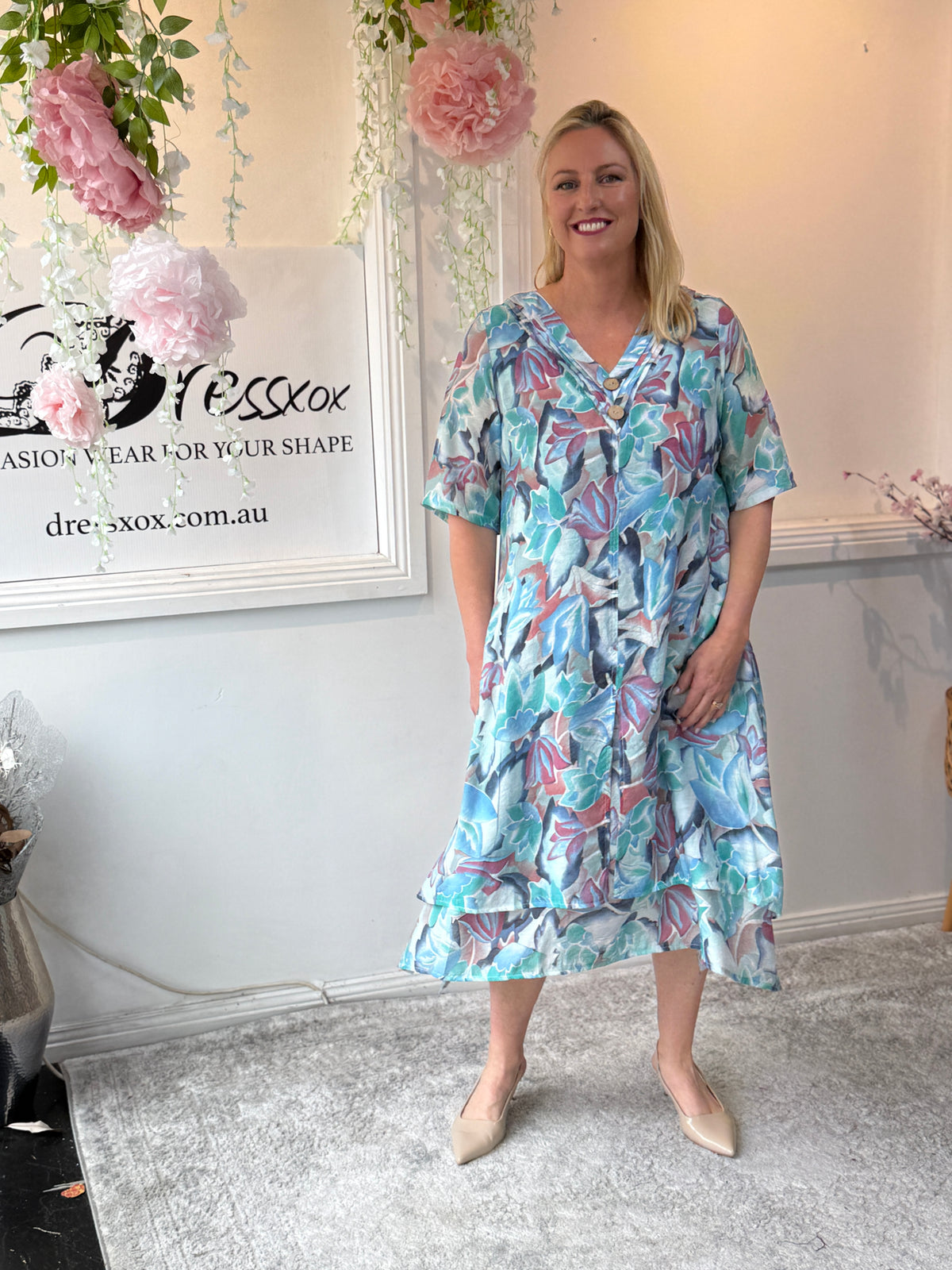 Verona Coastal Bloom Layering Dress