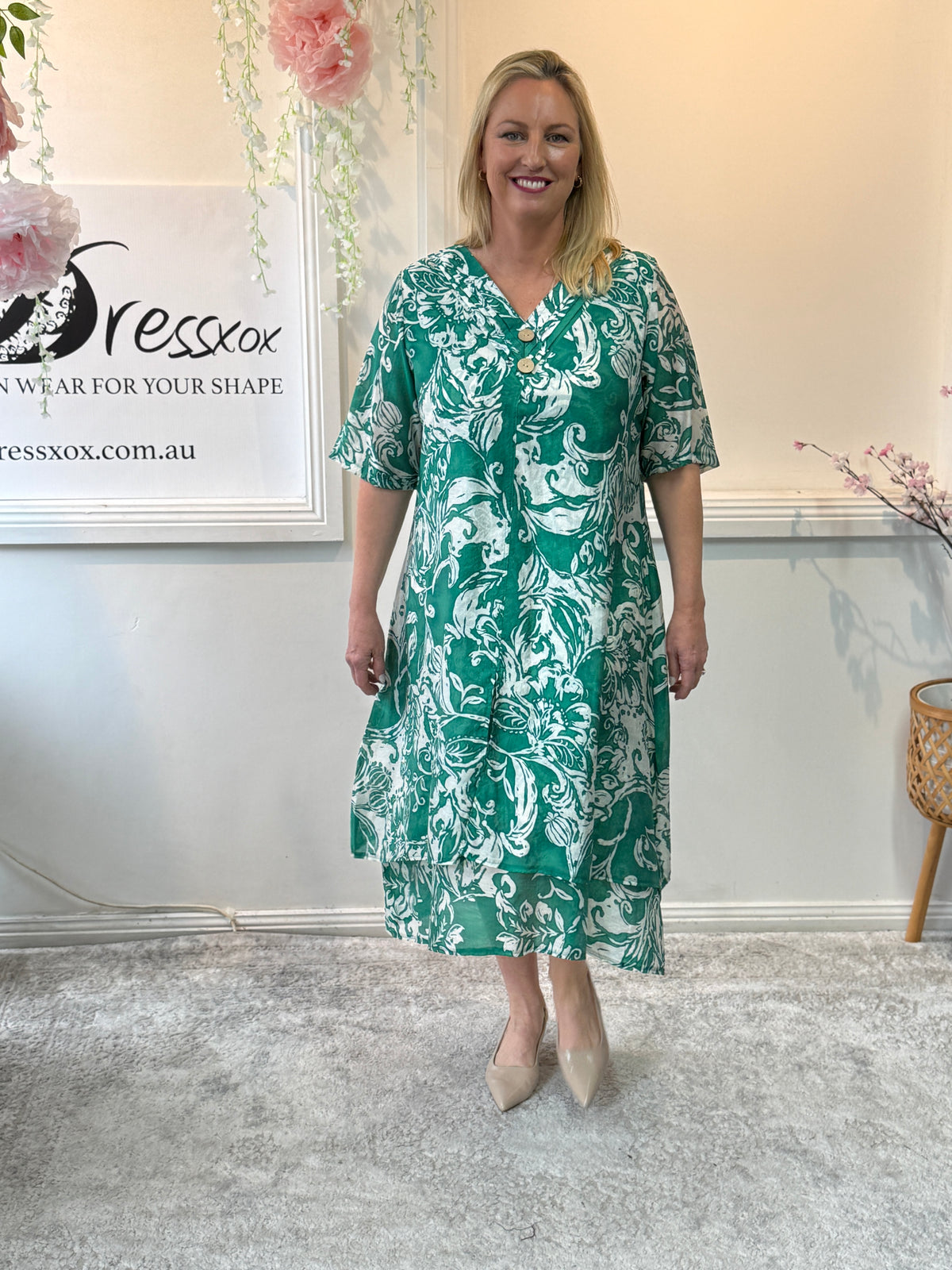 Verona Emerald Layering Dress