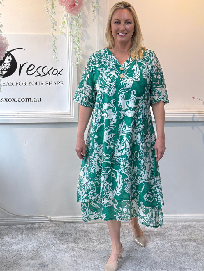 Verona Emerald Layering Dress
