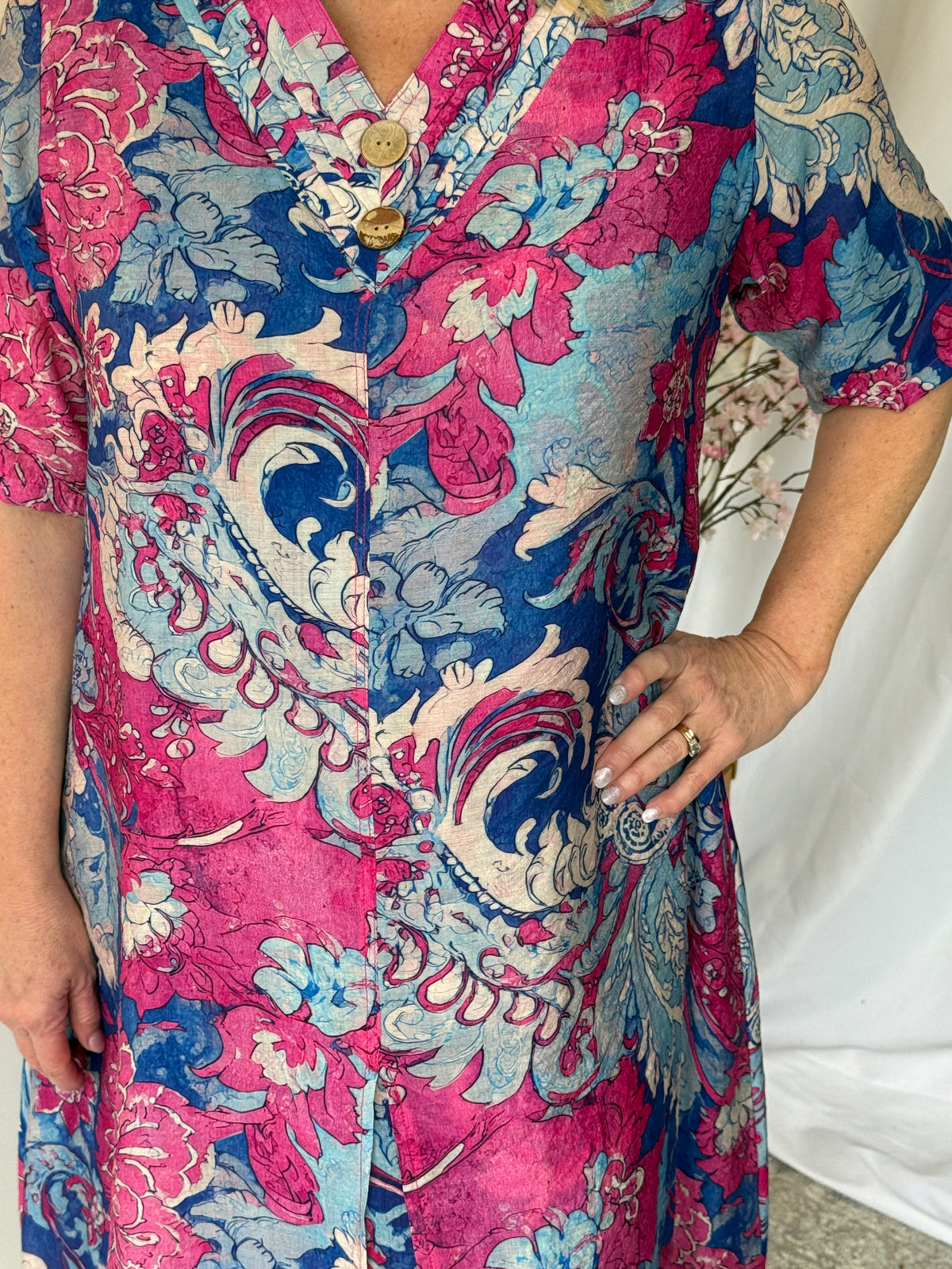 Verona Ocean Floral Layering Dress