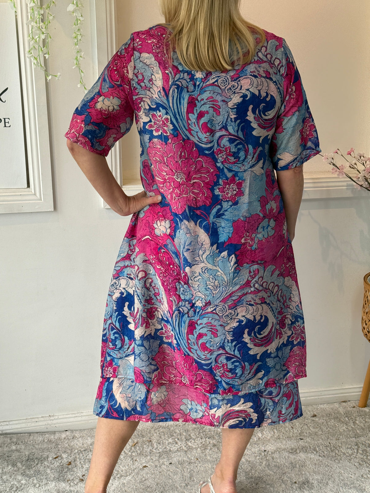 Verona Ocean Floral Layering Dress