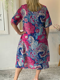 Verona Ocean Floral Layering Dress