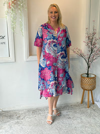 Verona Ocean Floral Layering Dress