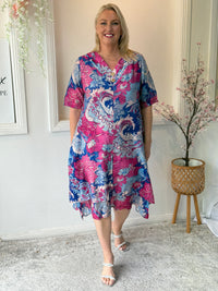 Verona Ocean Floral Layering Dress