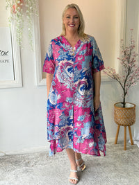 Verona Ocean Floral Layering Dress