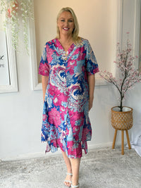 Verona Ocean Floral Layering Dress