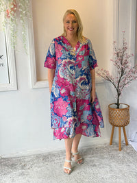 Verona Ocean Floral Layering Dress
