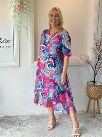 Verona Ocean Floral Layering Dress