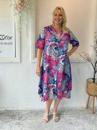 Verona Ocean Floral Layering Dress