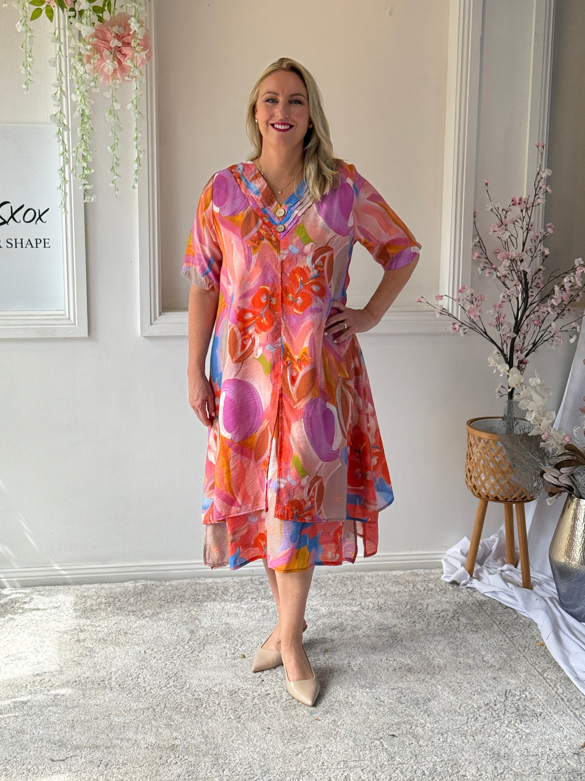 Verona Watercolour Layering Dress