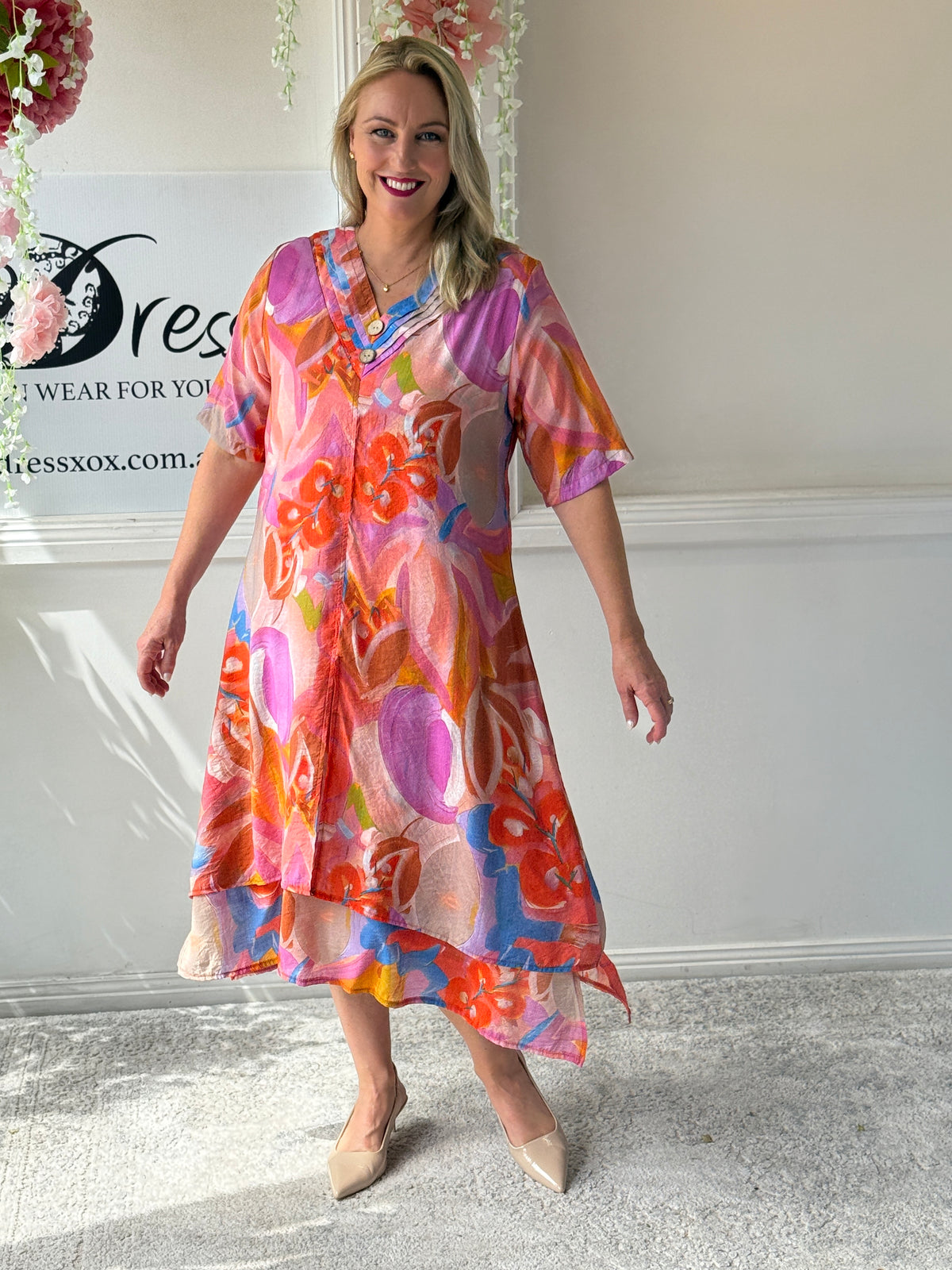 Verona Watercolour Layering Dress