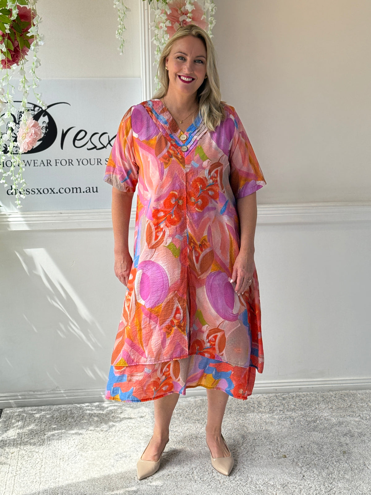 Verona Watercolour Layering Dress