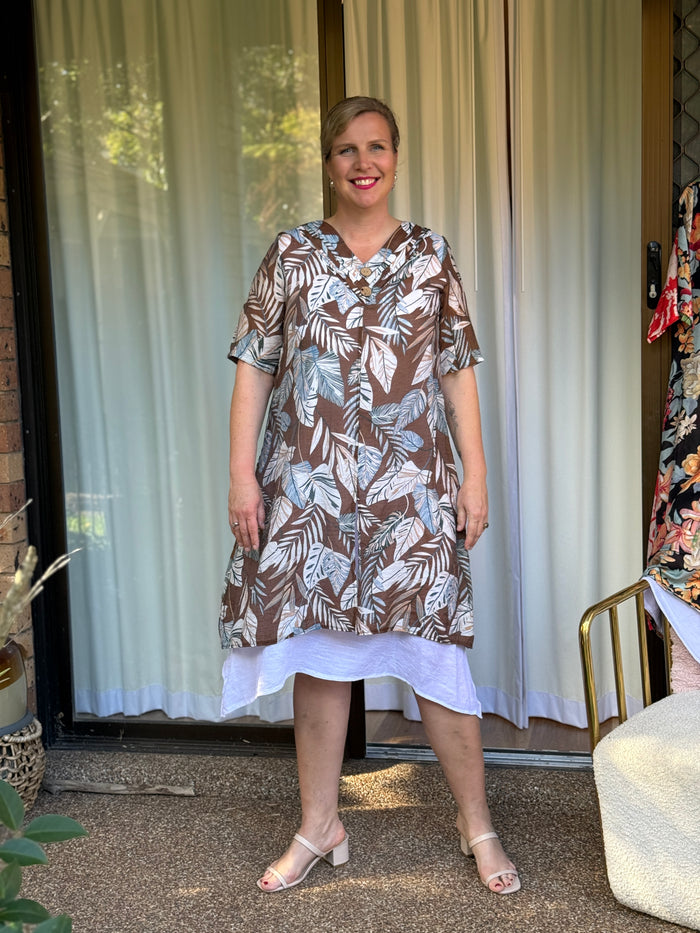 Verona Brown Layering Dress