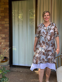 Verona Brown Layering Dress
