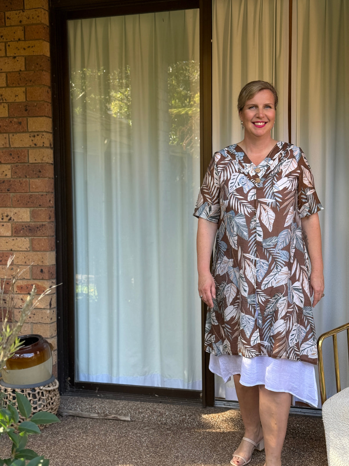 Verona Brown Layering Dress