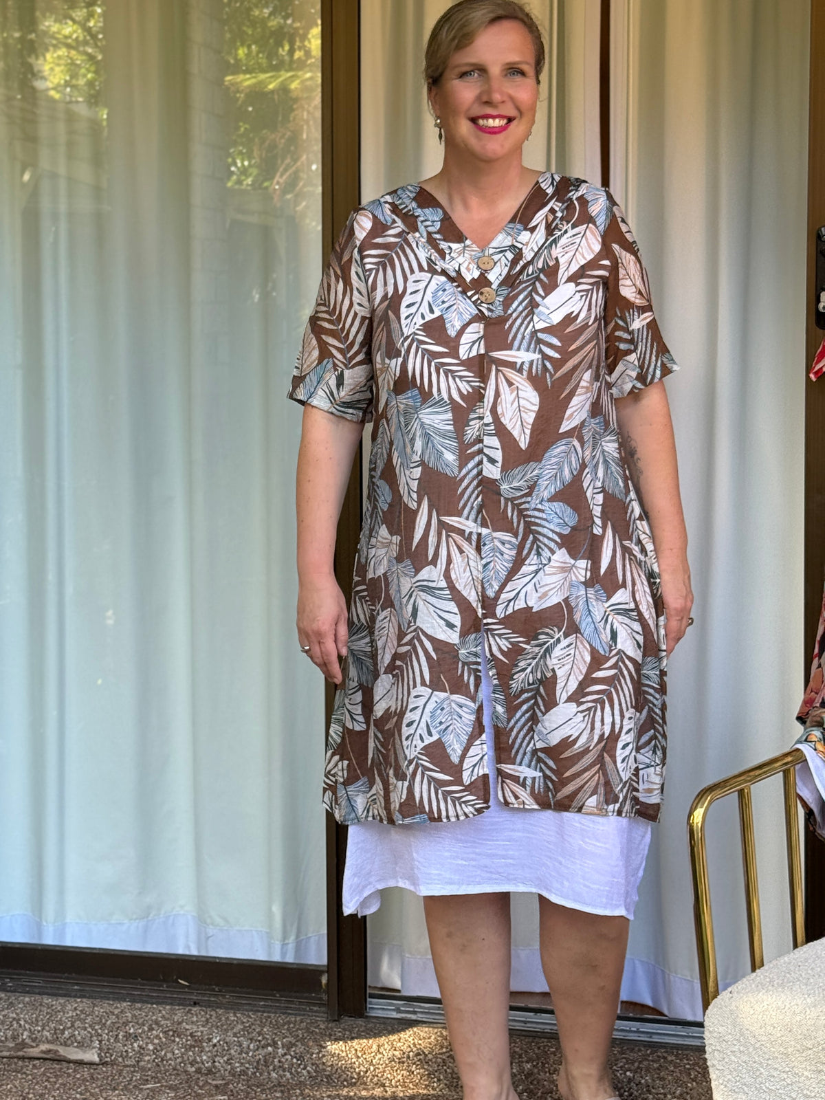 Verona Brown Layering Dress