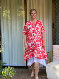 Verona Coral Layering Dress