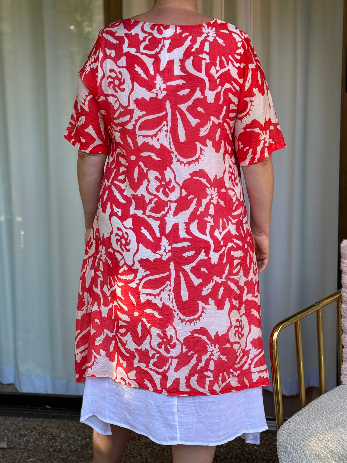 Verona Coral Layering Dress