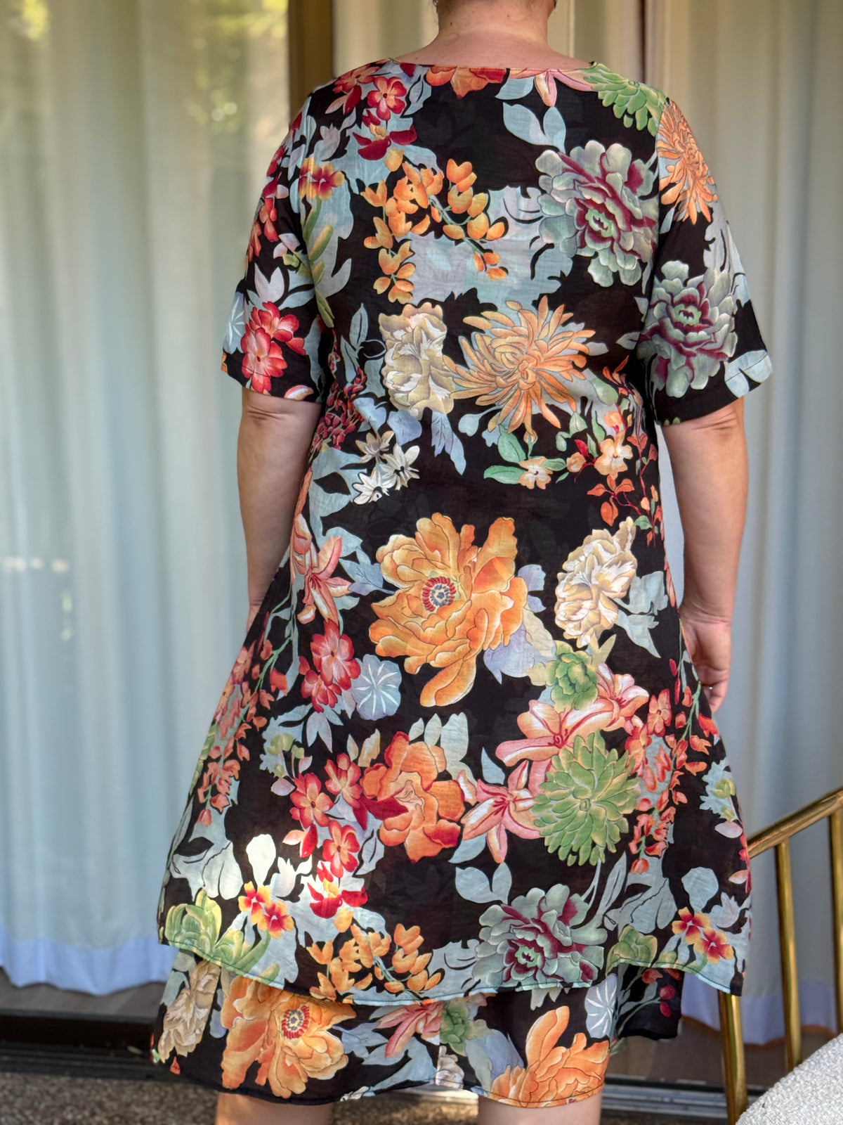 Verona Night Floral Layering Dress