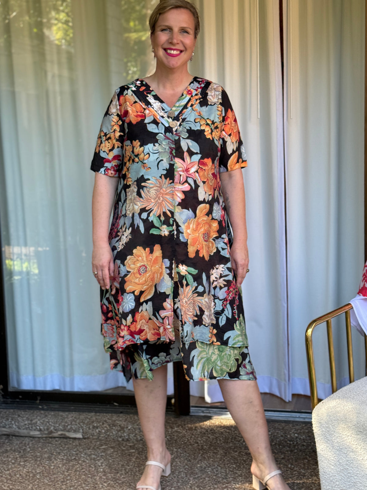 Verona Night Floral Layering Dress