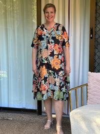 Verona Night Floral Layering Dress