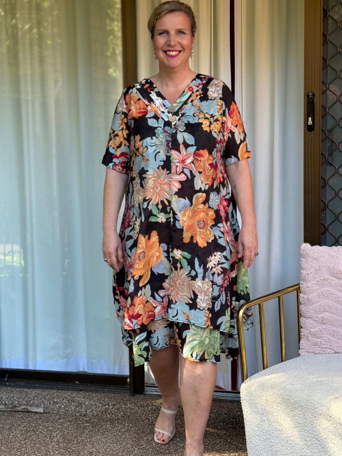 Verona Night Floral Layering Dress