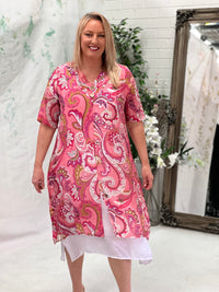 Verona Pink Paisley Layering Dress