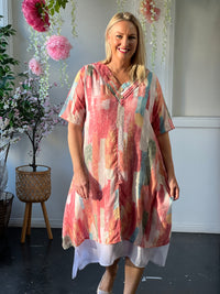 Verona Sunset Abstract Layering Dress