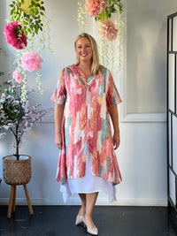 Verona Sunset Abstract Layering Dress
