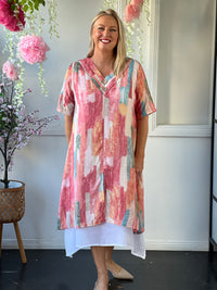 Verona Sunset Abstract Layering Dress