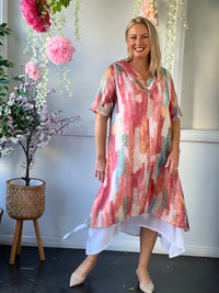 Verona Sunset Abstract Layering Dress