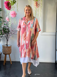 Verona Sunset Abstract Layering Dress