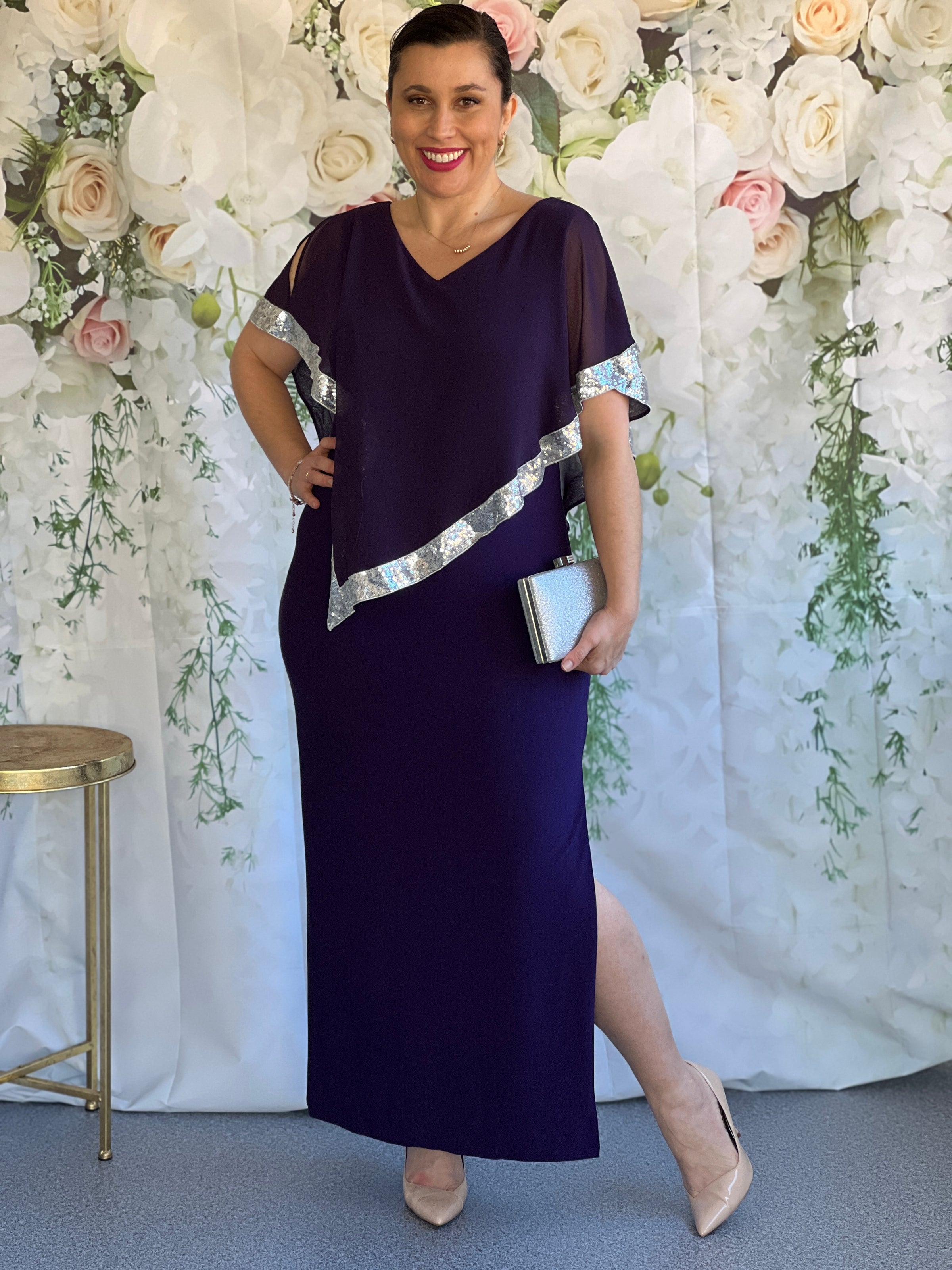 Vesta Blue Evening Dress main image 1