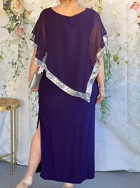 Vesta Purple Evening Dress