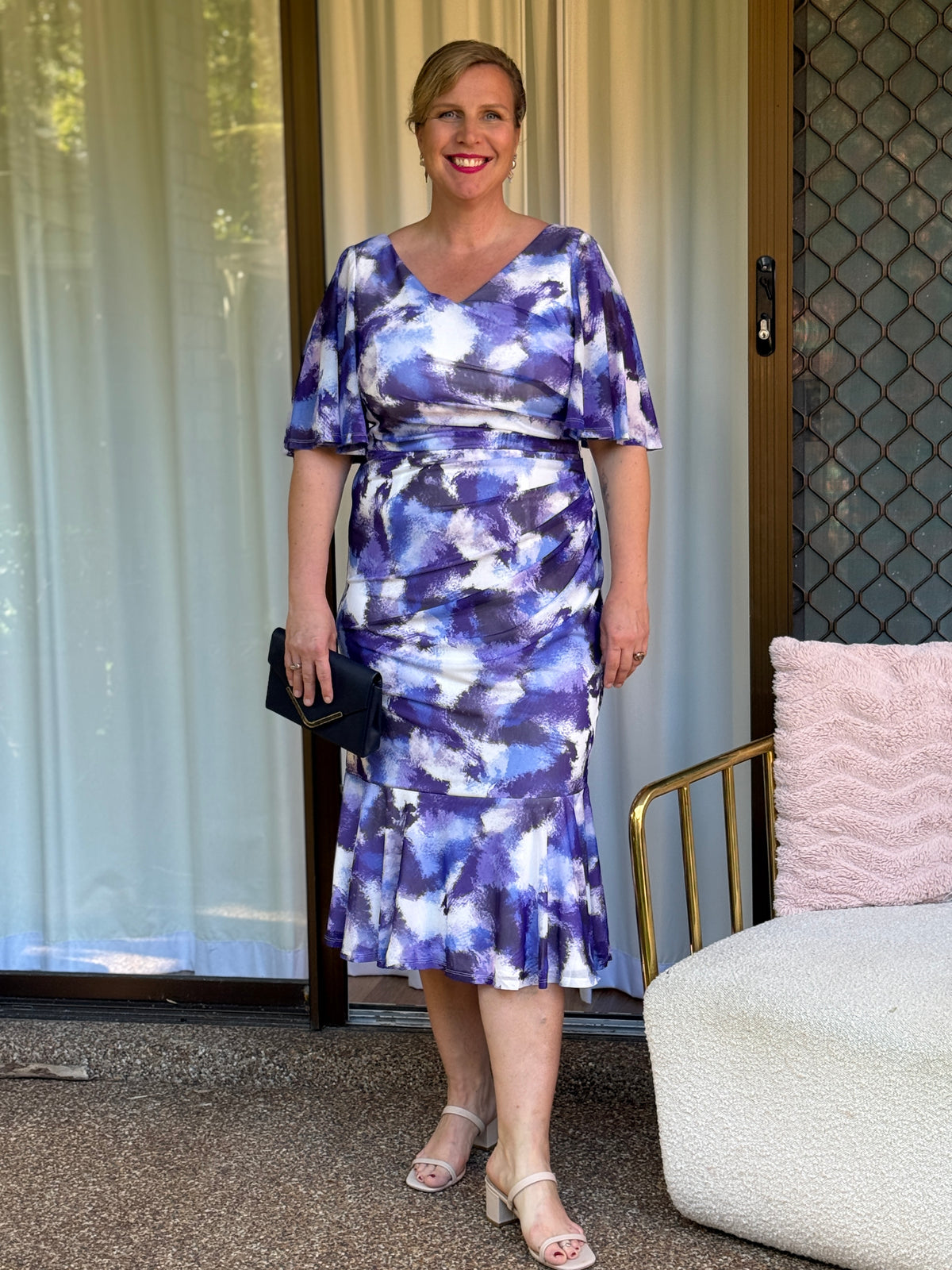 Vivianna Blue Ink Evening Dress