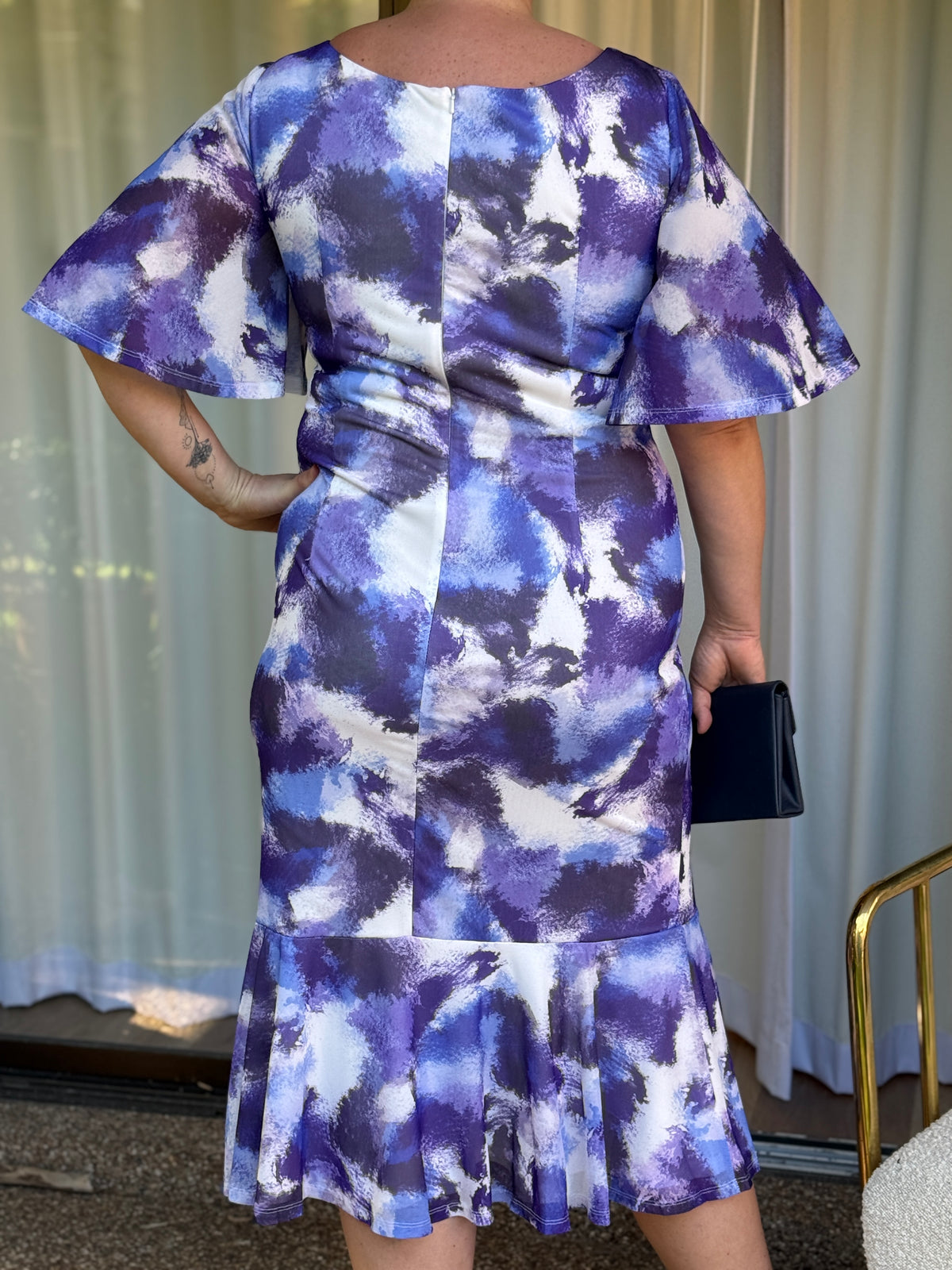 Vivianna Blue Ink Evening Dress