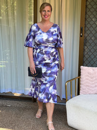 Vivianna Blue Ink Evening Dress