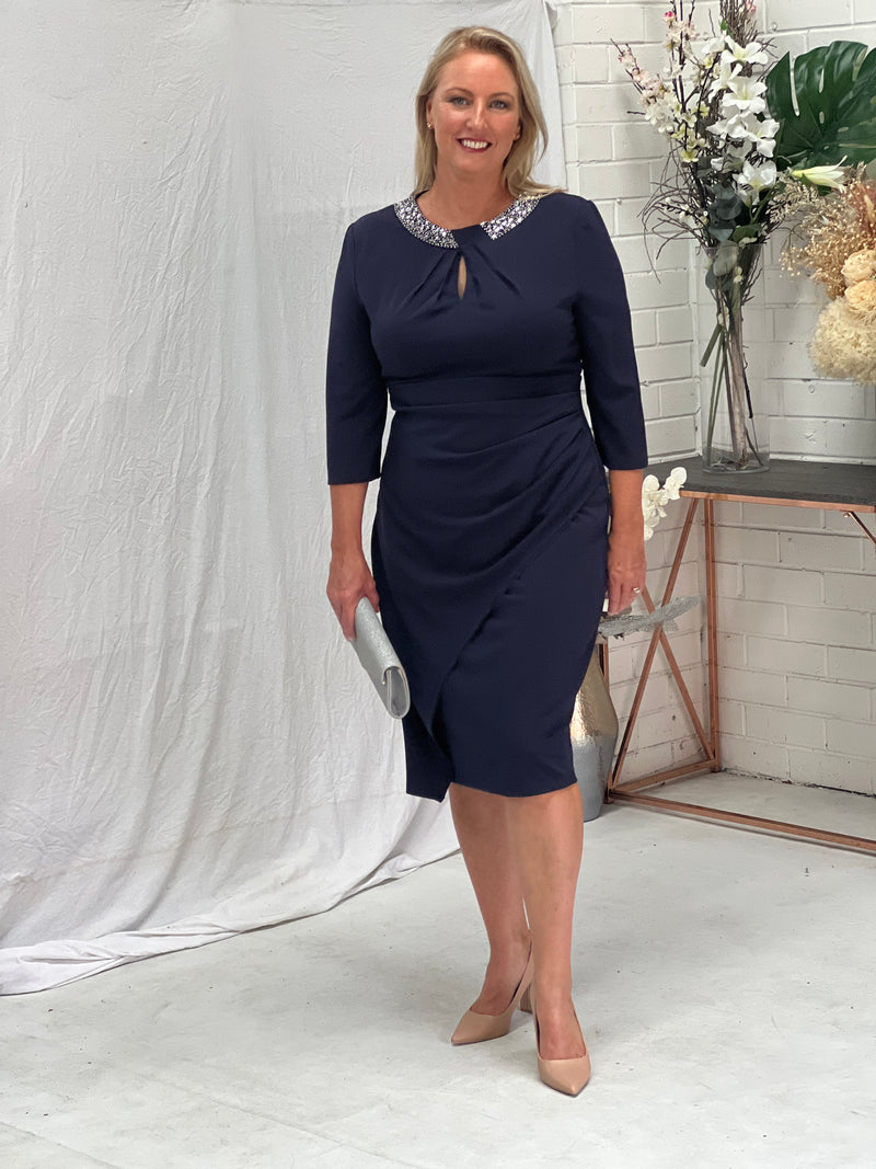 Waverly Navy Event Dress Dressxox Waverly Navy Event Dress Dressxox