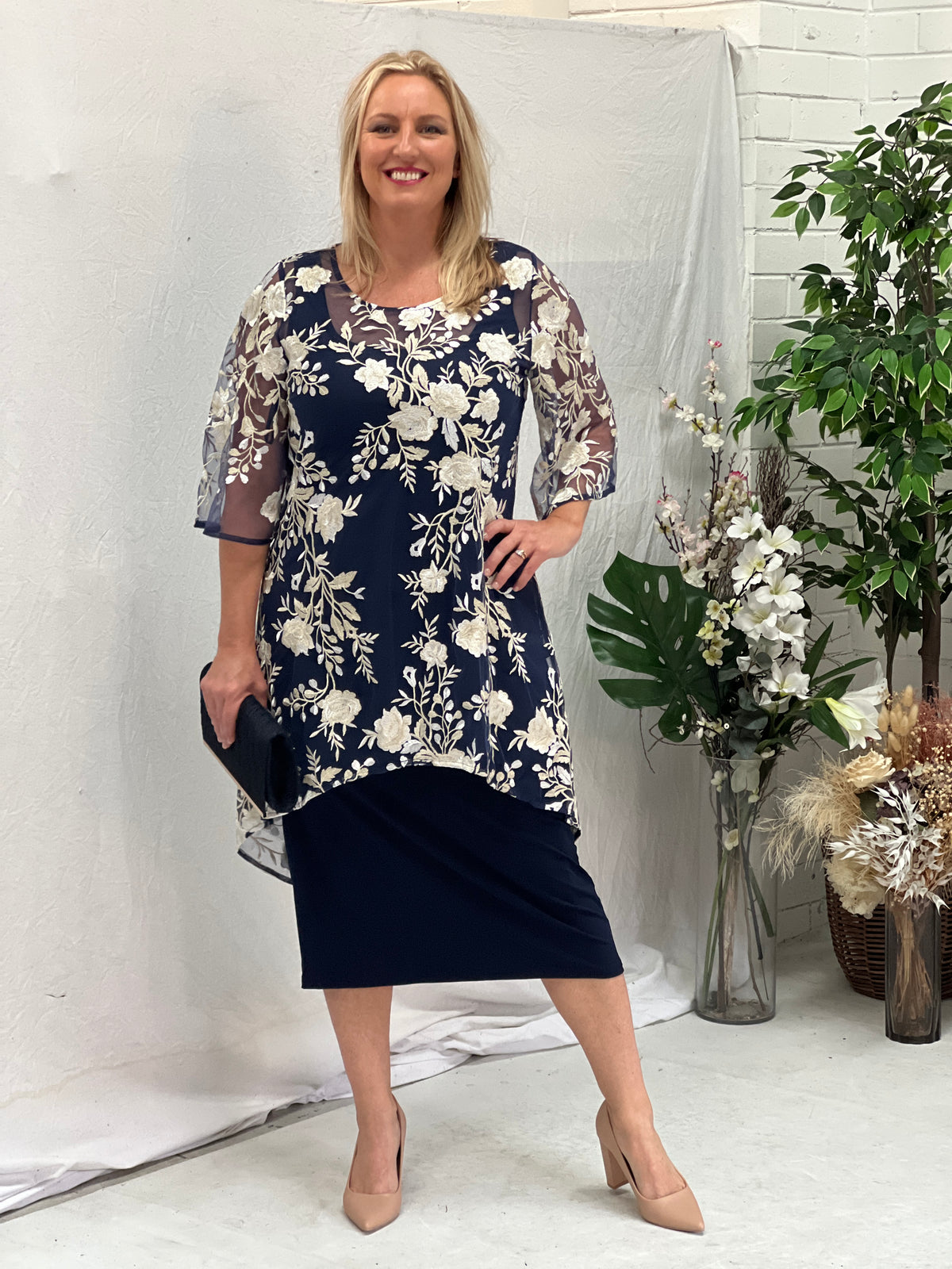 Wallis White Blossom Evening Top – Dressxox