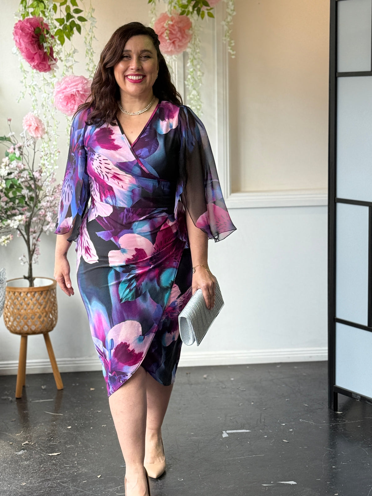 Winfred Floral Evening Dress