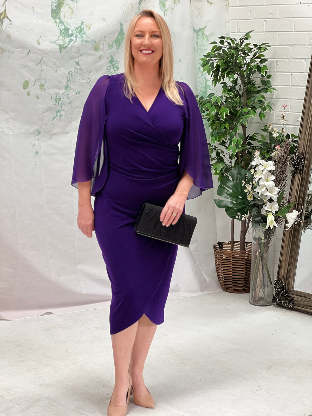 Winfred Purple Evening Dress