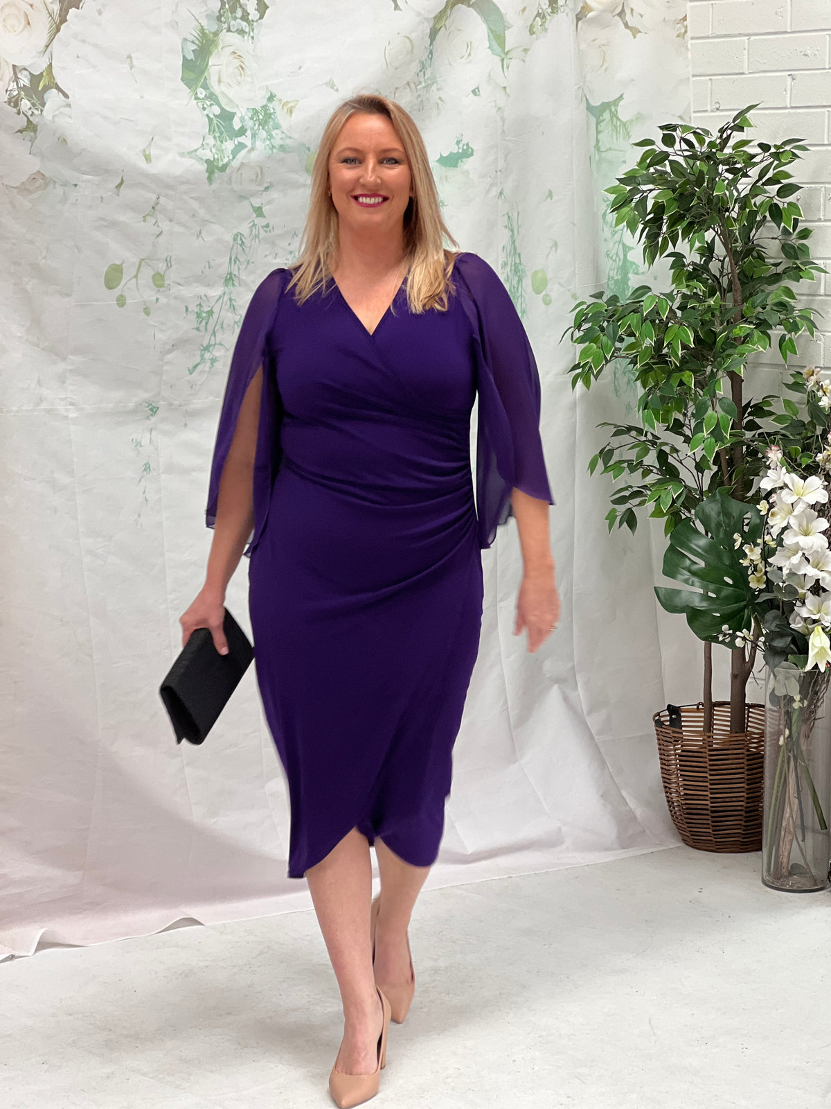 Winfred Purple Evening Dress