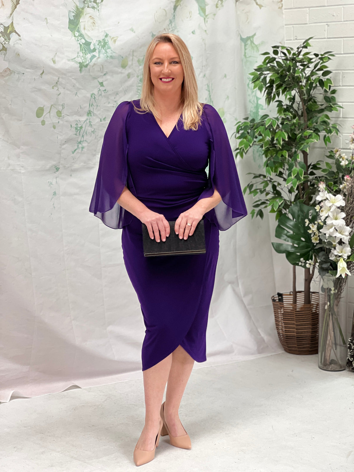 Winfred Purple Evening Dress