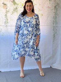 Xavier Blue Blossom Dress