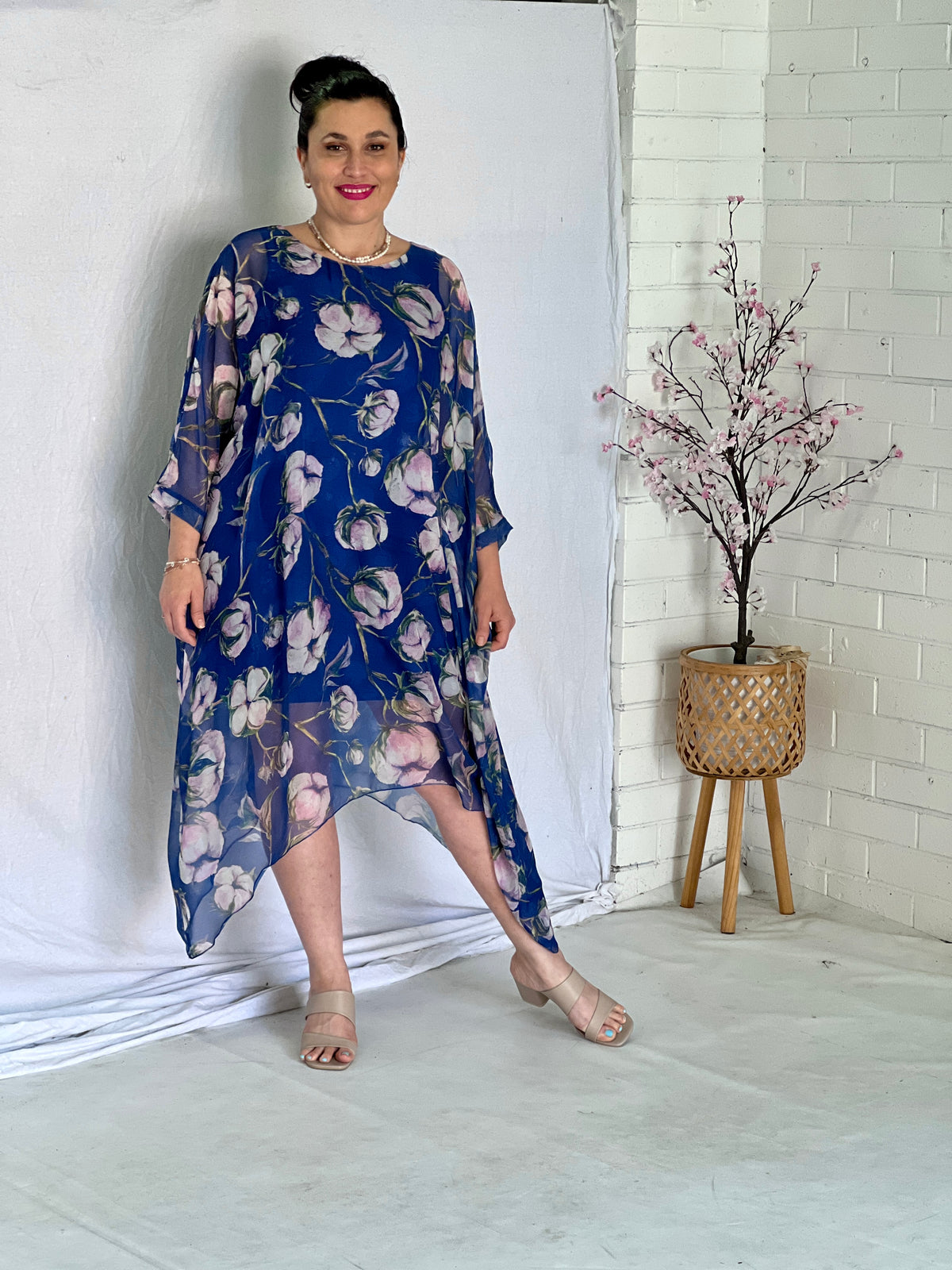 Xia Blue Floral Dress