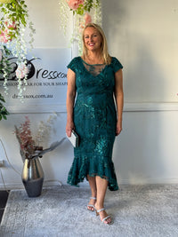 Ximena Sequin Evening Dress