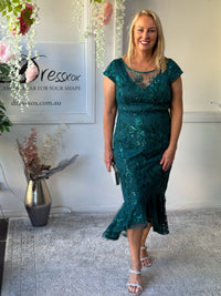 Ximena Sequin Evening Dress